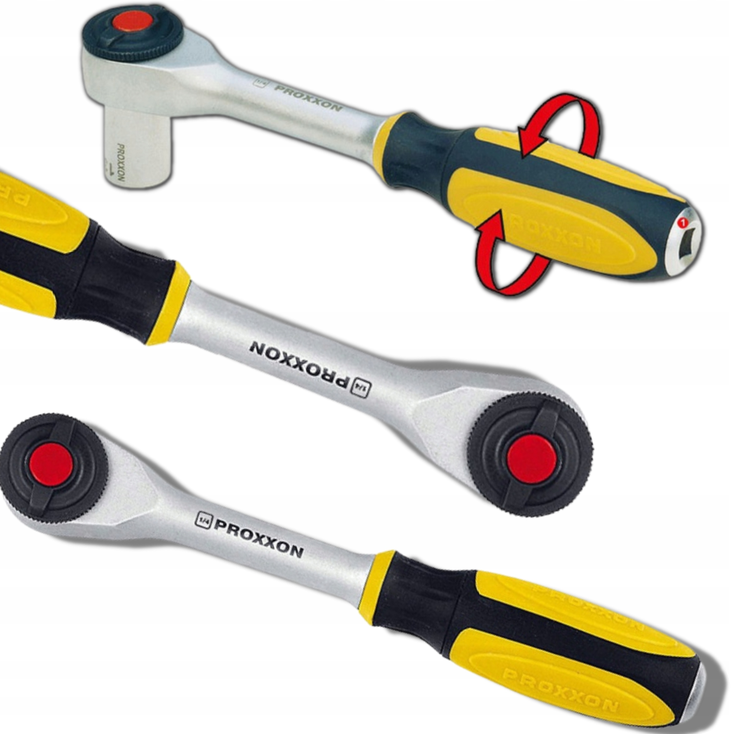 PROXXON храповик с поворотным механизмом 1/4