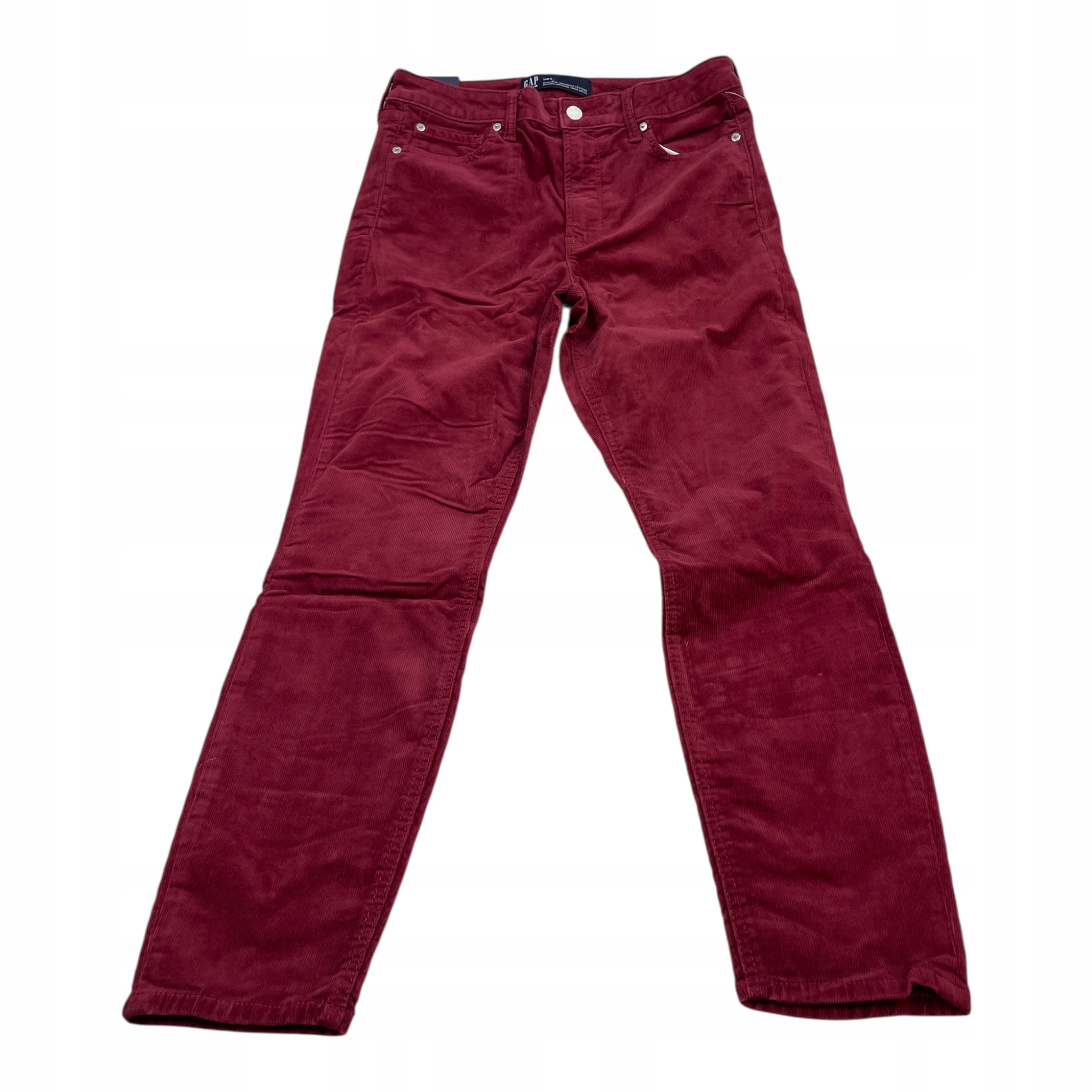 Spodnie sztruksowe Gap męskie rozmiar 40 Eu – bordowe, klasyczny krój
