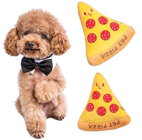 

Zabawka gumowa dla psa piszcząca Pizza 11,5 cm