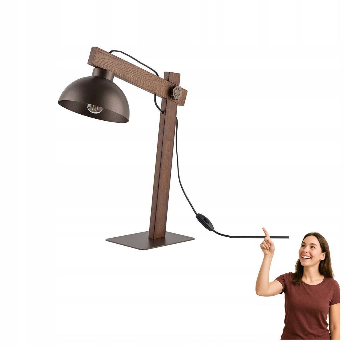Stolová lampa Oslo Brown 5788 Tk Lighting