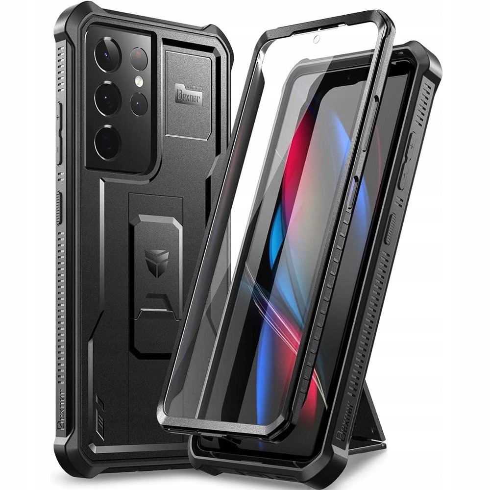 Pancéřové Pouzdro Dexnor pro Samsung Galaxy S21 Ultra, s fólií, pouzdrem, kryt