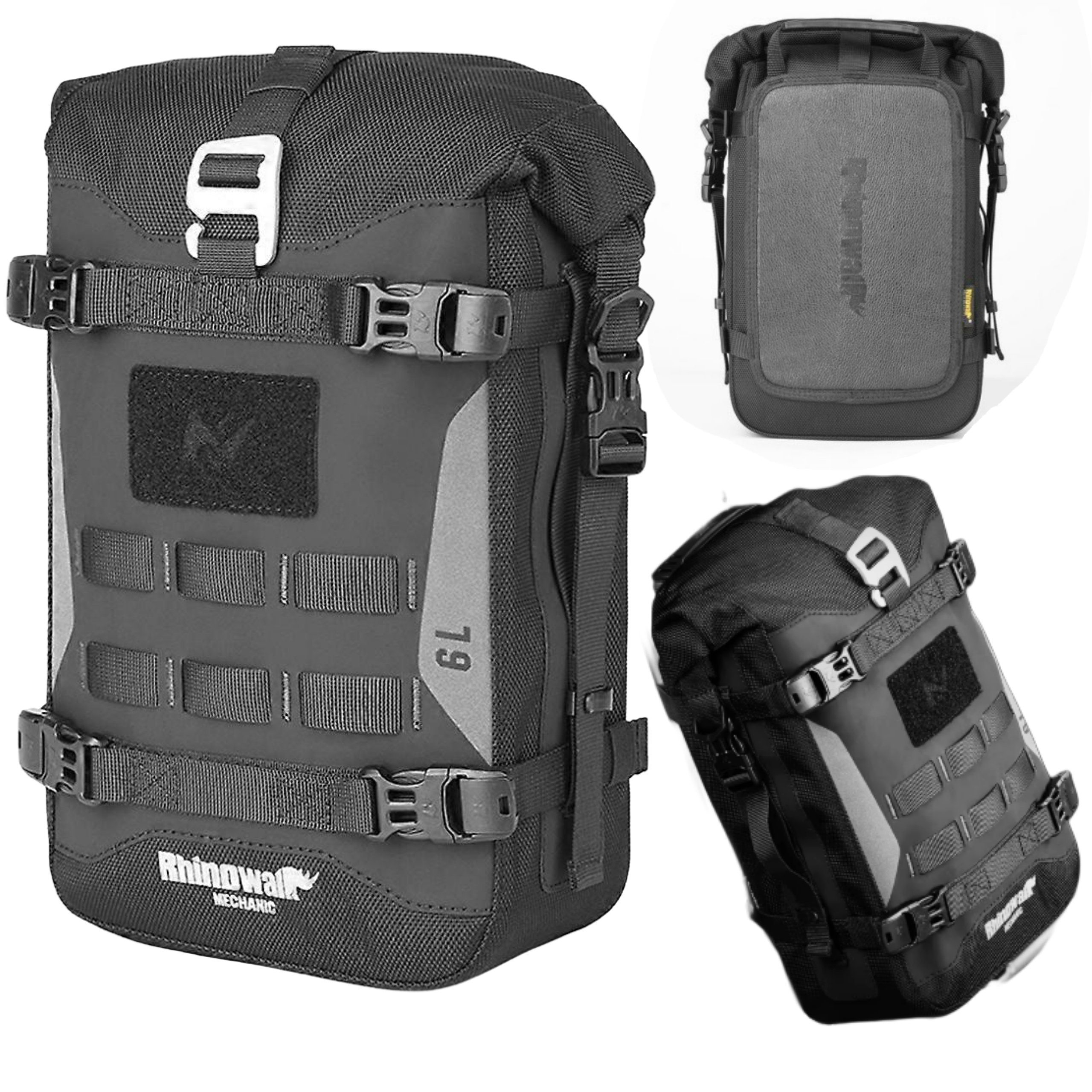 Rhinowalk Motocyklová Boční Taška Na Gmole 6L Silná voděodolná univerzální