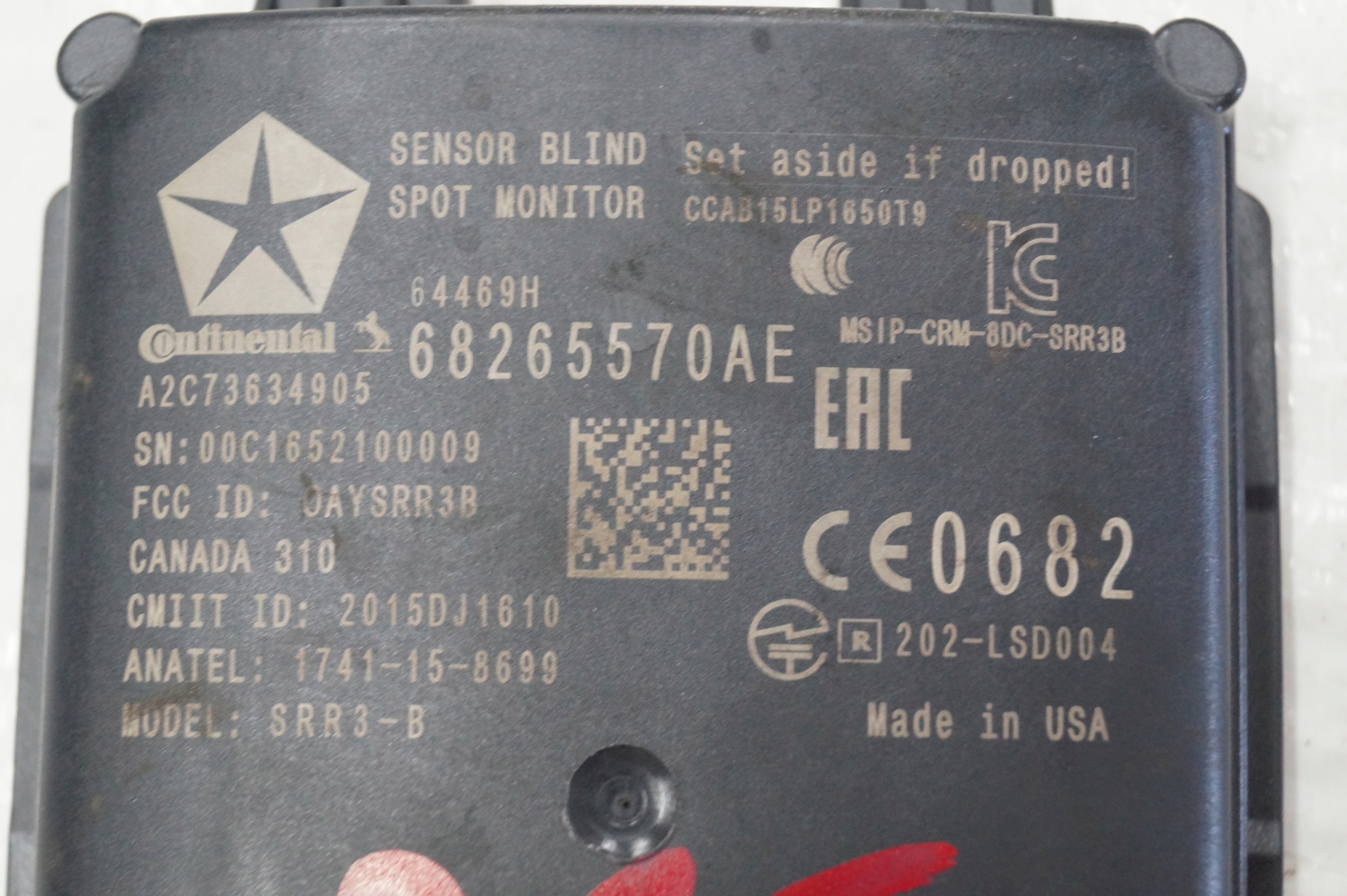 RADAR MODUŁ SENSOR JEEP GRAND CHEROKEE 68265570AE RADAR MODUŁ SENSOR