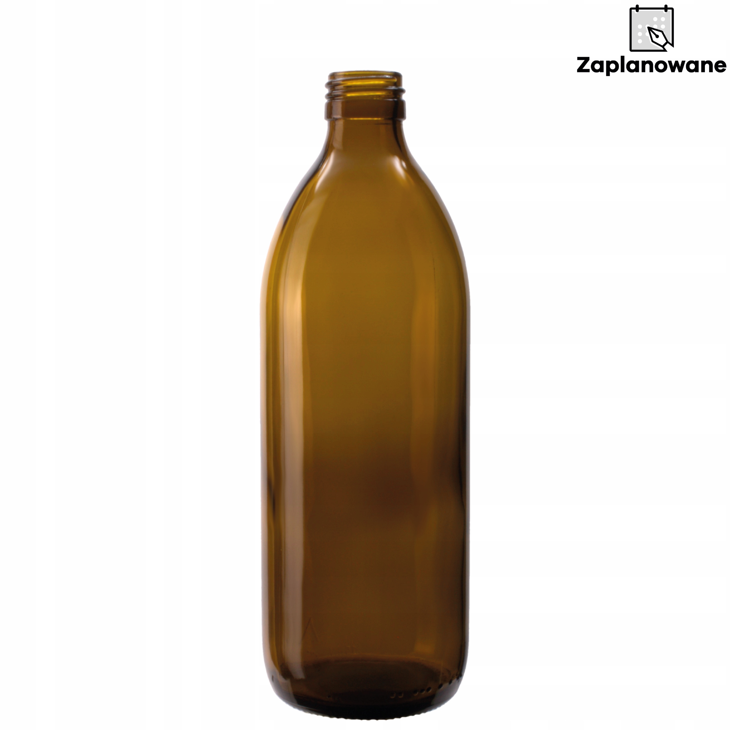 BUTELKA SZKLANA z pompką dozownikiem DOZOWNIK na mydło szampon 500ml 0,5l Szerokość produktu 6.9 cm