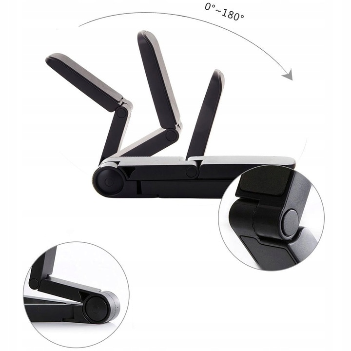 Uchwyt na Tablet Stojący Podstawka Stojak do Oglądania Filmów Seriali Czerń Kod producenta 658976