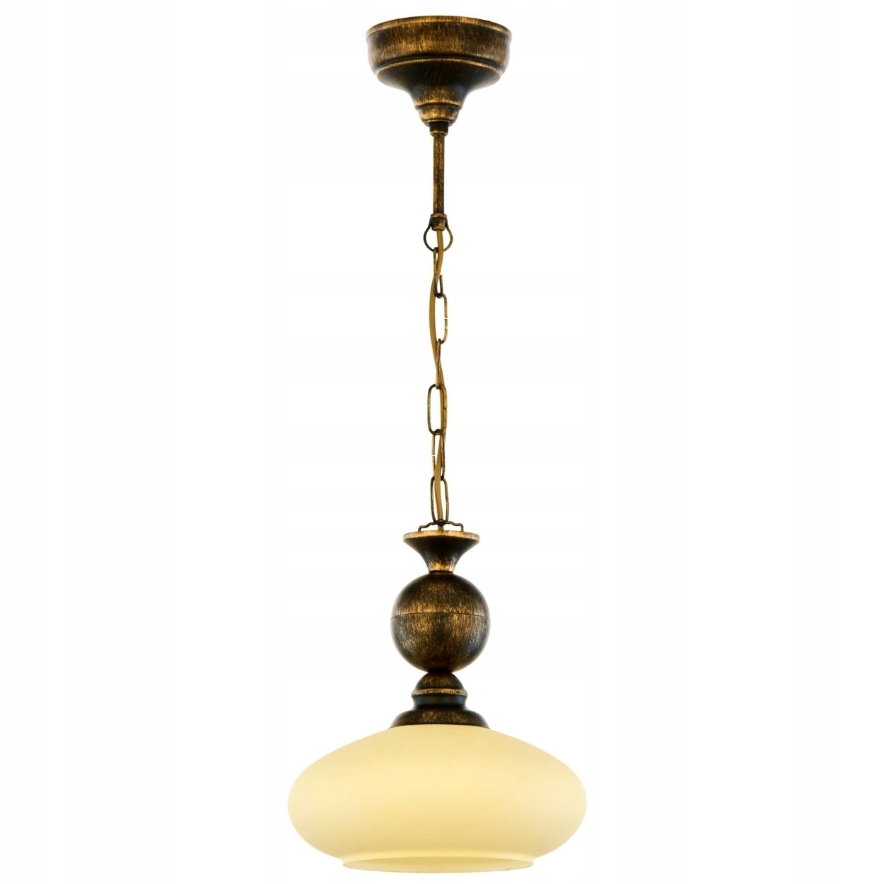 Závesná lampa Bolero zlatá patinovaná 1xE27 Klasické Stropné Osvetlenie