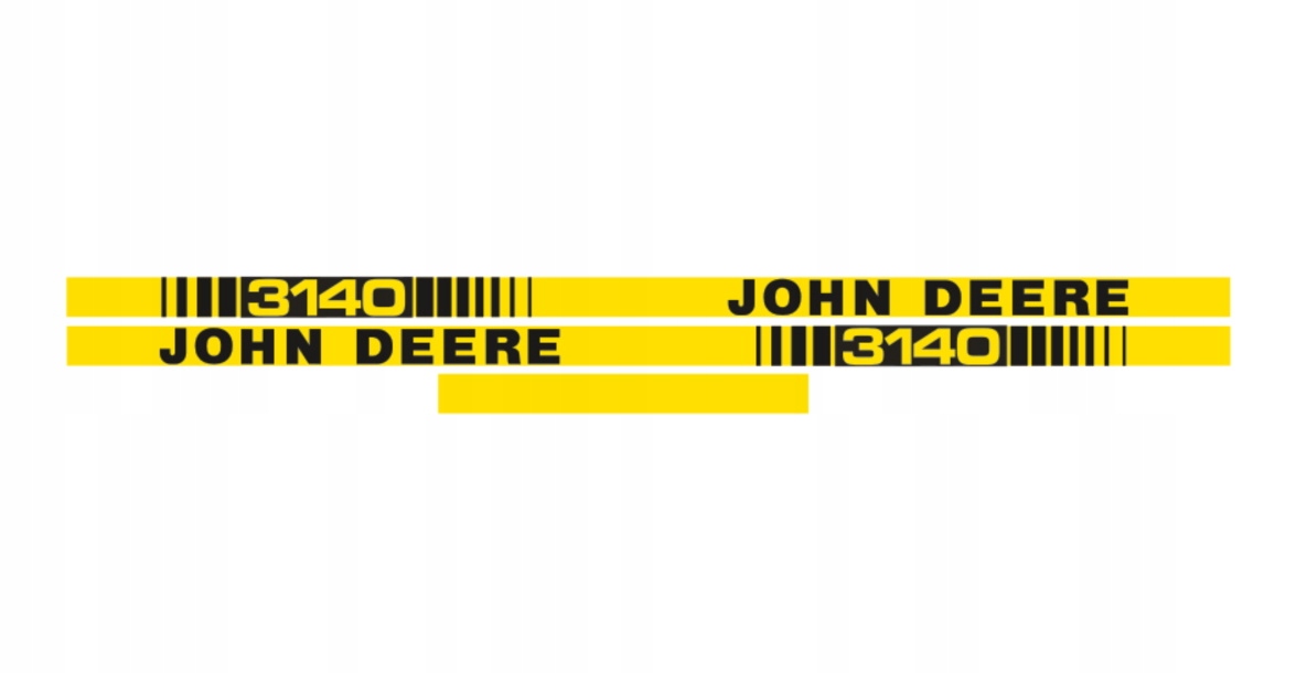 Samolepky John Deere 3140