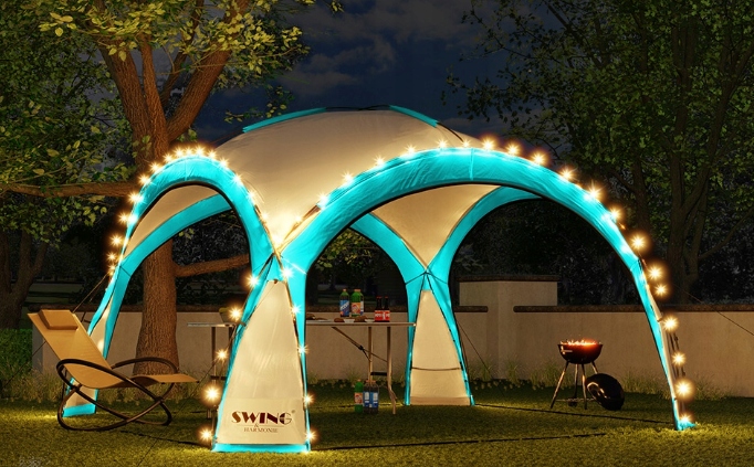 ALTANA PAWILON NAMIOT EVENT MOSKITIERA ŚCIANKI LED