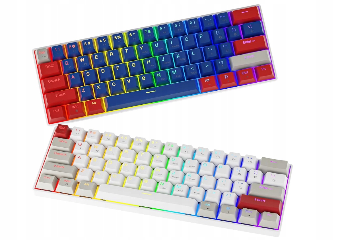 Mechanická klávesnice 60% Rgb Bluetooth Tkl 61 kláves GM610 Red Switch