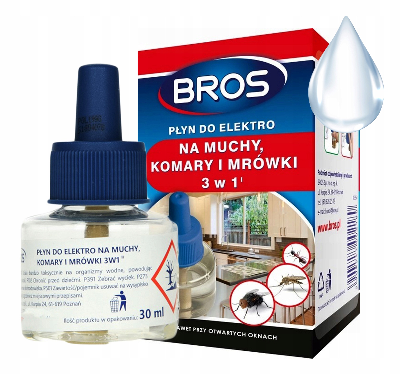 

Płyn Do Elektro Na Muchy Komary Mrówki Bros 3w1