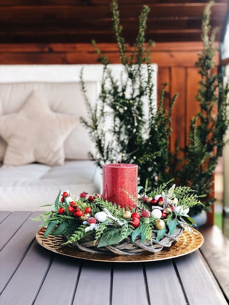 STROIK ŚWIĄTECZNY BOŻE NARODZENIE ŚWIECA NA STÓŁ Kod producenta WS080