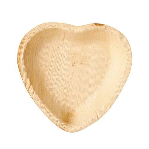 

Talerze z liści palmowych Serce 15,5 x 3 cm 25 szt