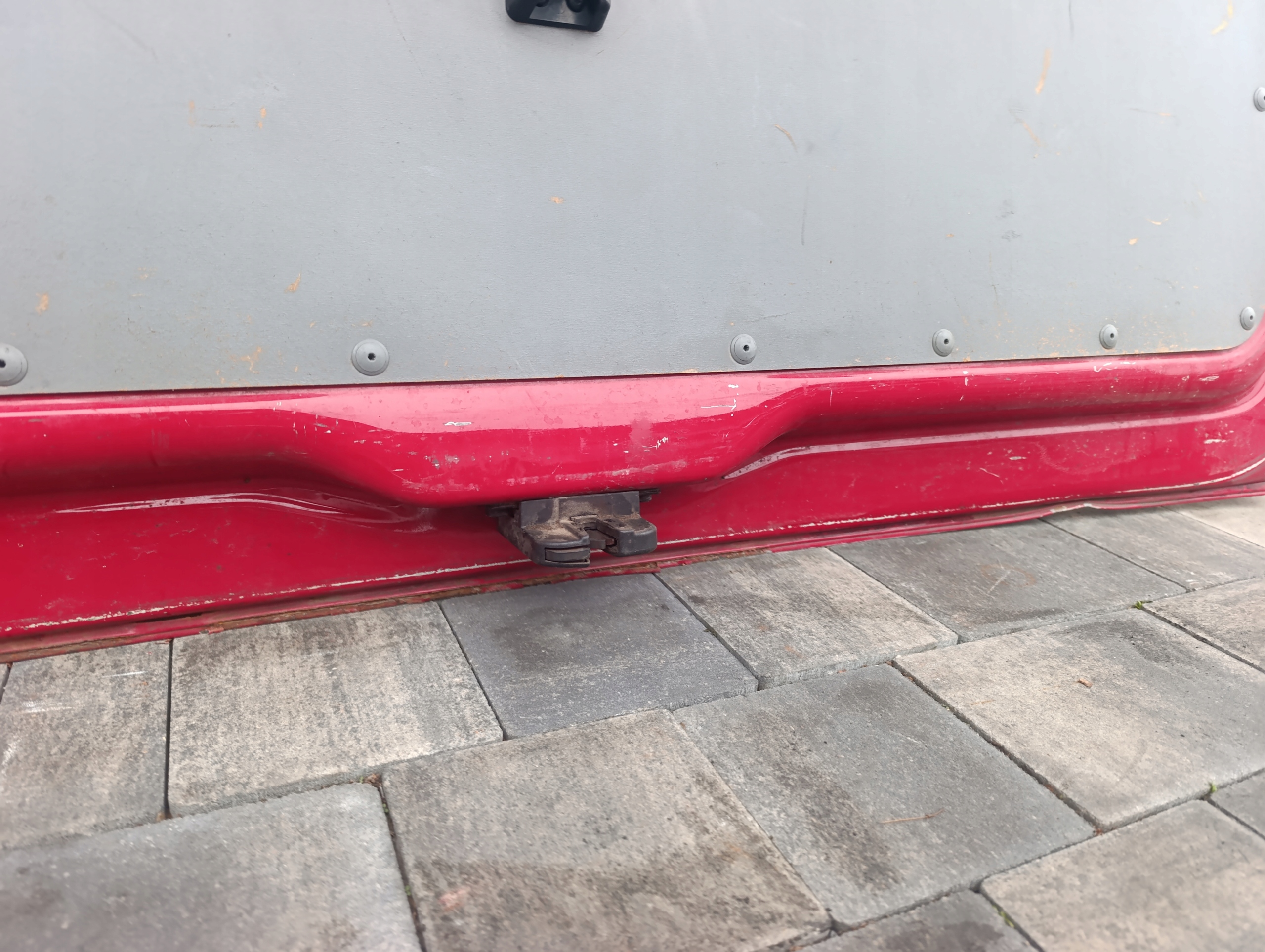 trunk door cover boot VW T5 T5 lift rear part red