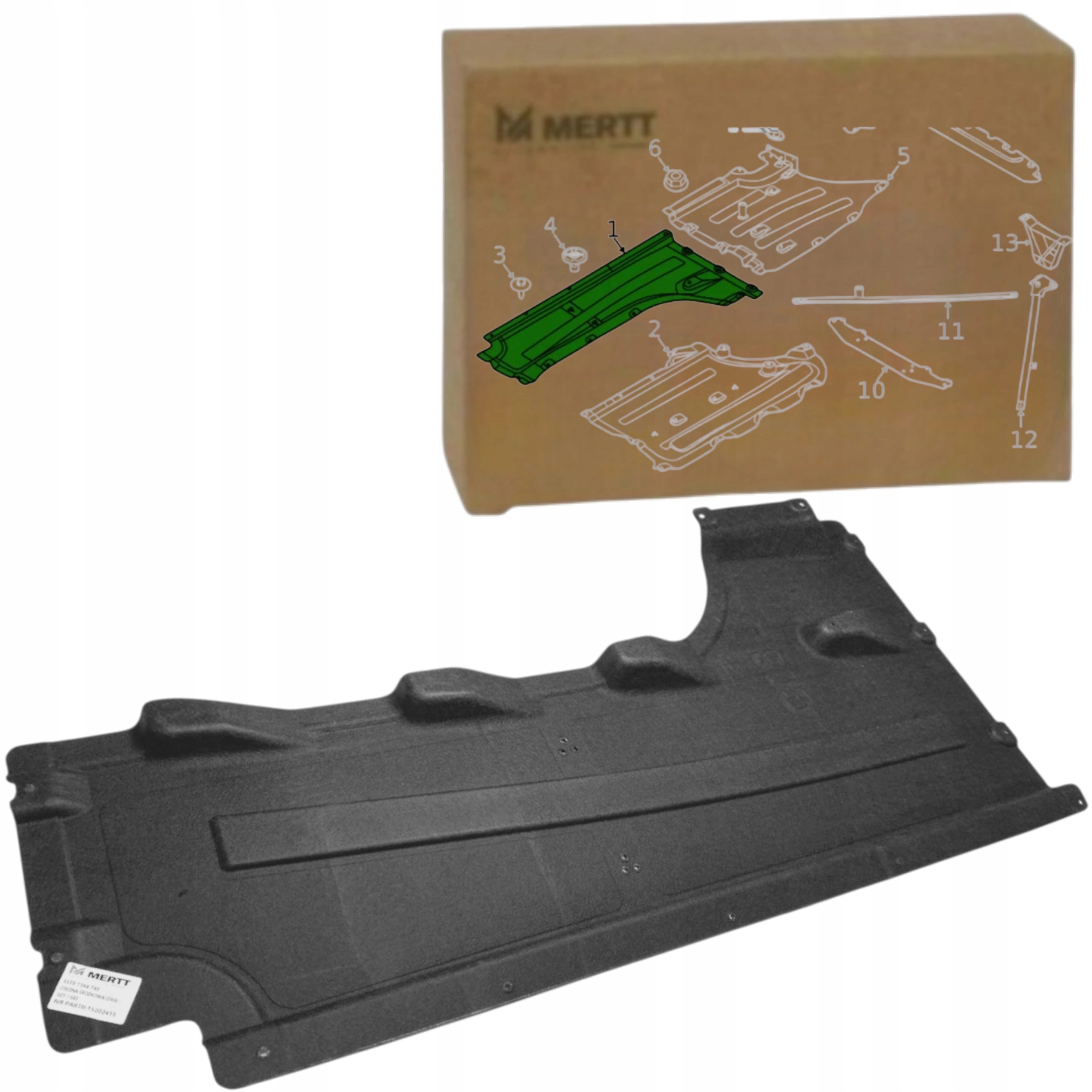 Kryt Podvozku Levá látková podlaha Bmw X3 G01 X4 G02 18+ 51757394745