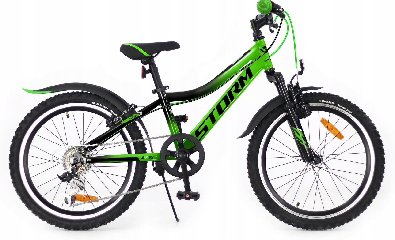 Rower 20 Storm Mtb Racer Al. V-br 10,5" zielono-czarny