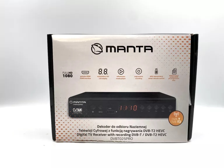 Dekoder DVB-T2 Manta DVBT06SXT2