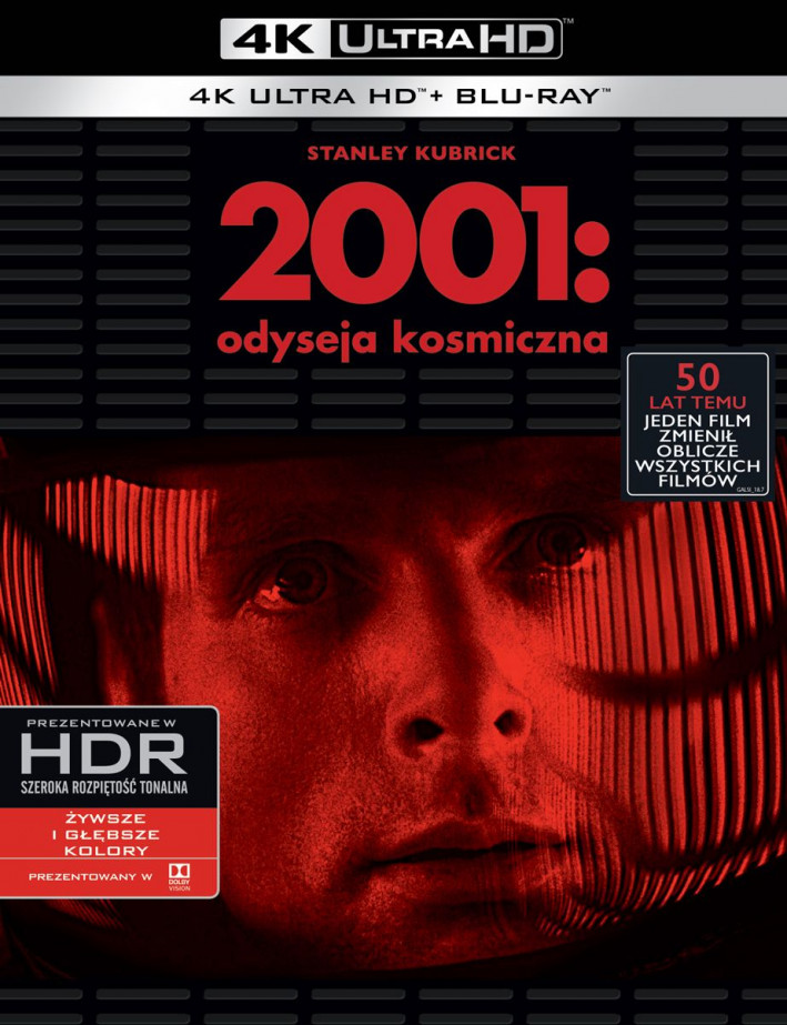 2001: Vesmírná odysea, 3 Blu-ray 4K Stanley Kubrick Galapágy