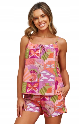 Doctor Nap Dámské Pyžamo Bavlna 7428 Hawaii Barevné S/36
