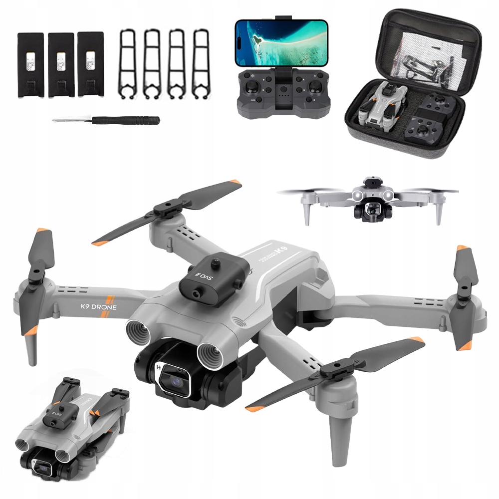 Dron K9 Quadcopter Kamera 4K Hračka Vznášení Vyhýbání Se Překážkám