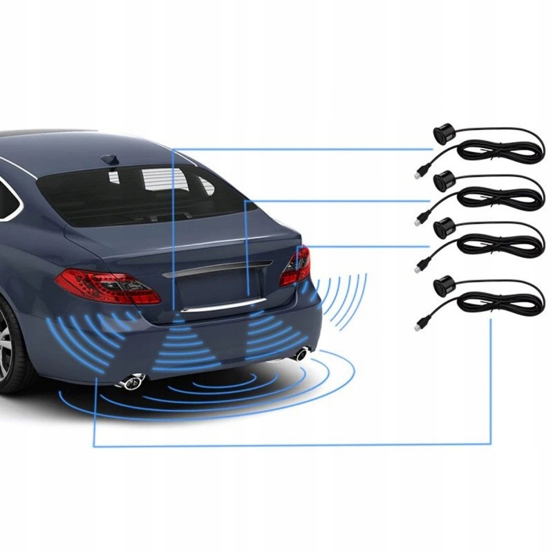 8 czujników parkowania przód - tył komplet Model 865