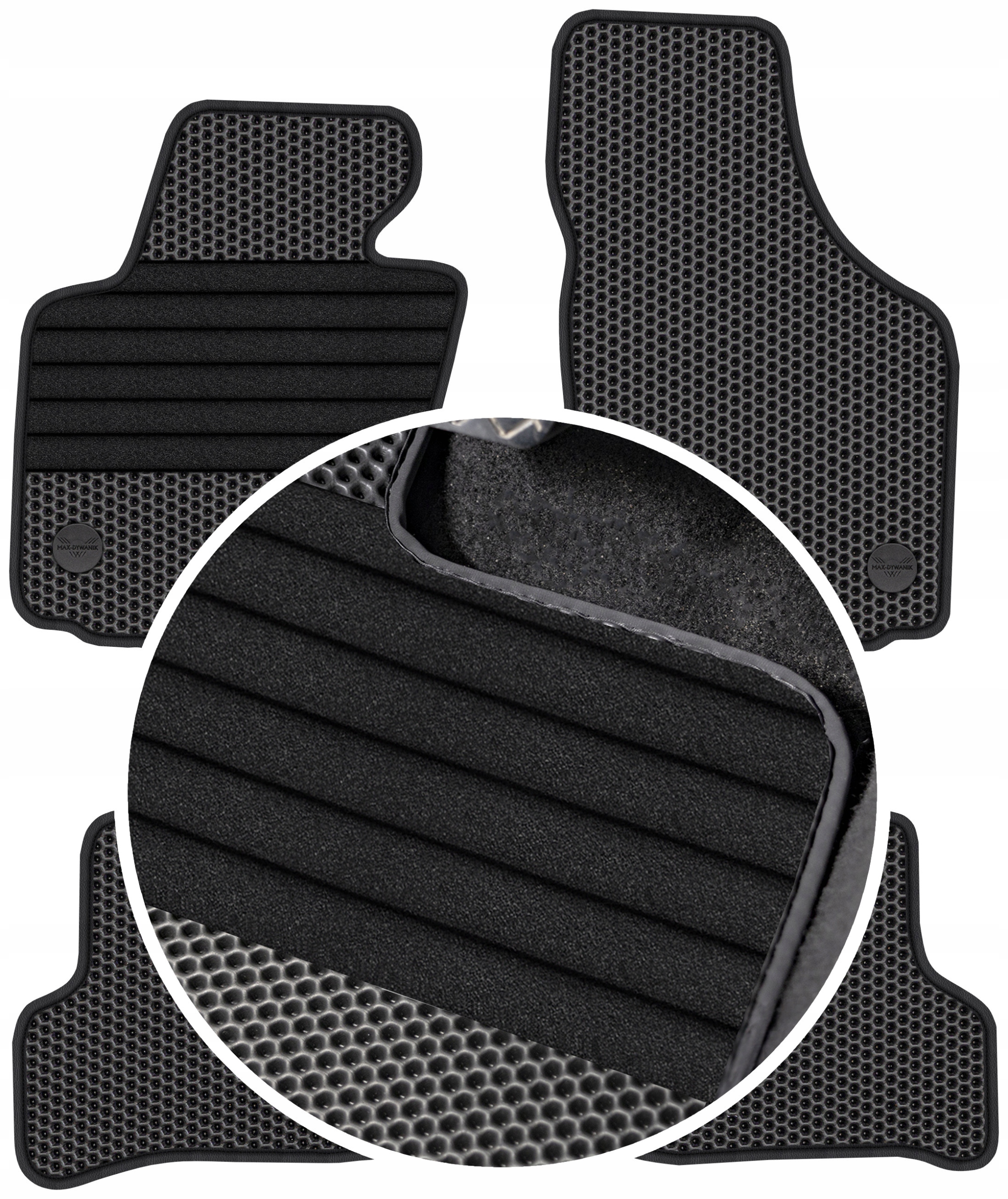 Seat Leon II 2008-2012 Gumové koberce Eva Eternity Vyztužení XXL