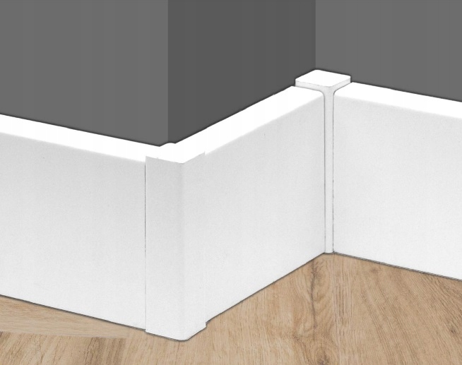 NAROŻNIK listwa przypodłogowa MDF biały SŁUPEK Marka Titanium