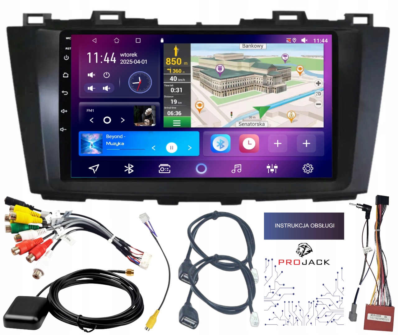 Autorádio Carplay Mazda 5 2011-2015 Bt Wifi Bt Android 4GB 64GB