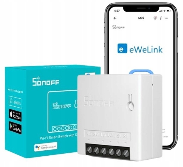 

Sonoff Mini 10A włącznik światła WiFi dopuszkowy