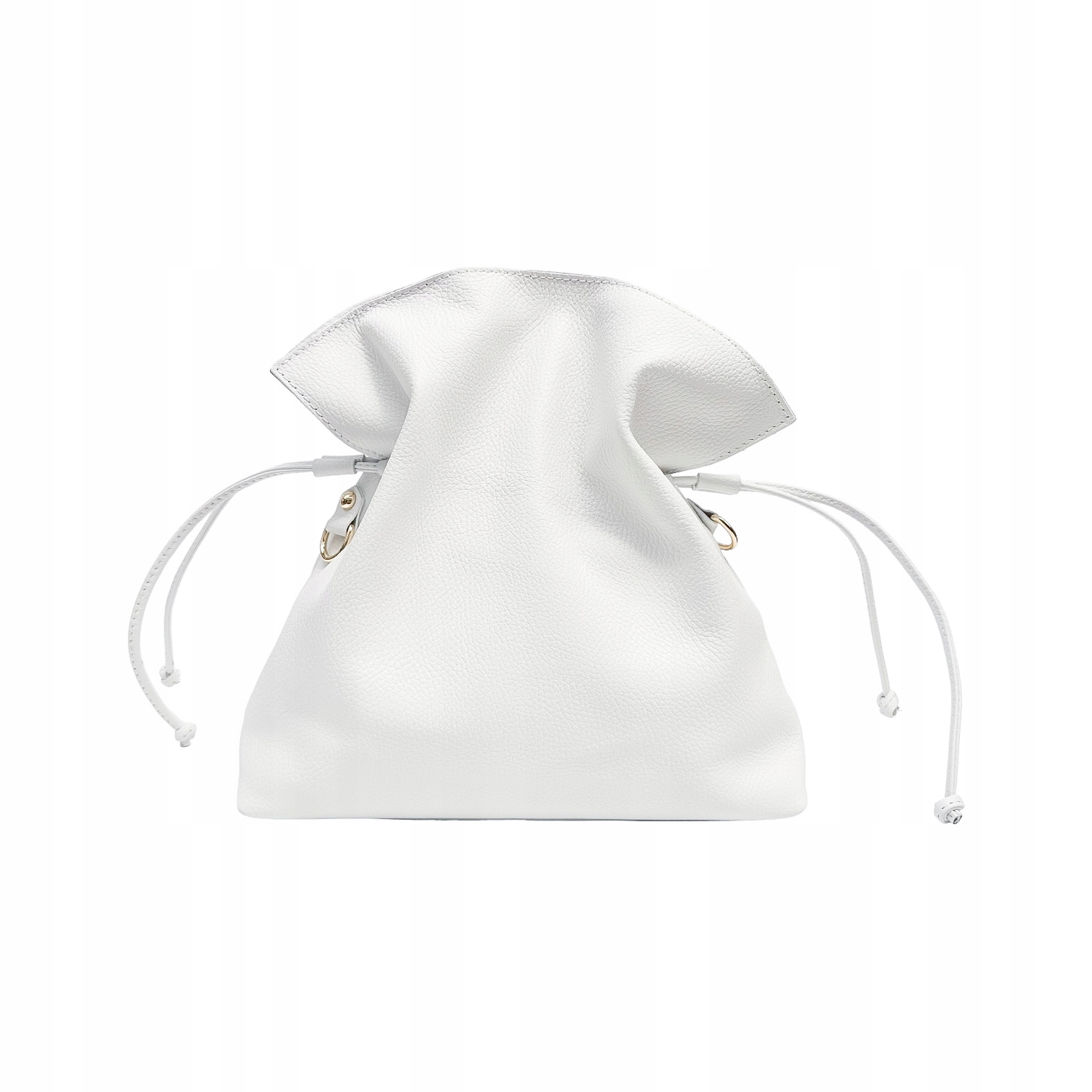 Dámská kabelka z přírodní kůže Brae-M Bílá