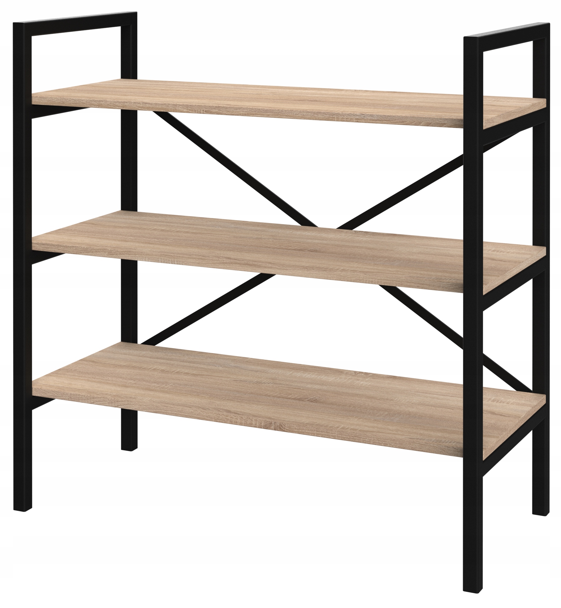 Regál Loft Medium-LAM 100x100x40 D3 na knihy (více barev desky)
