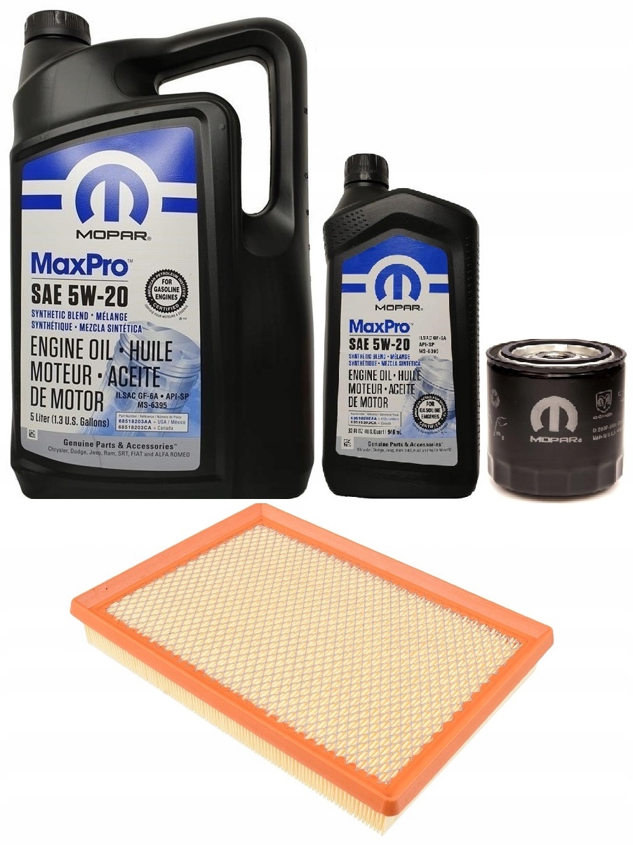 MOPAR 5W20 6L + FILTRY JEEP WK / WH 4,7 07-08