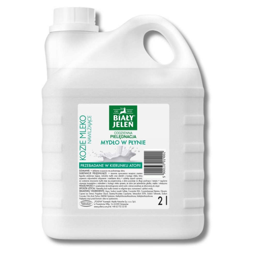 BIAŁY JELEŃ mydło HIPOALLERGICZNE kozie mleko EAN (GTIN) 5900133014002