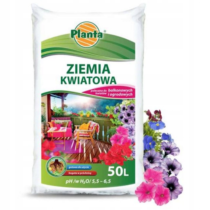 

Ziemia Kwiaty Balkonowe 50L Planta