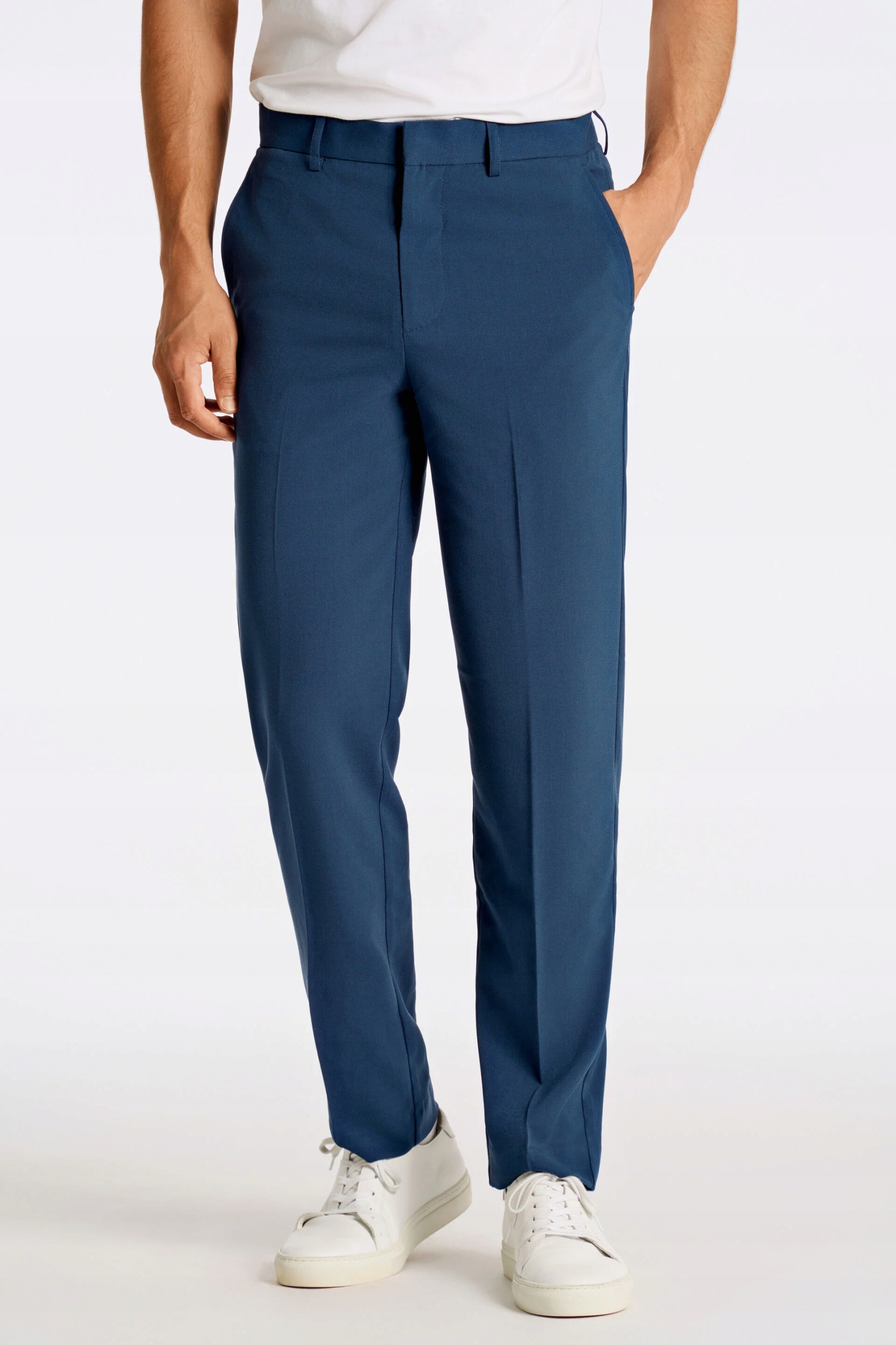 Klasické kalhoty Lindbergh Volný střih 30-01011 naval blue XXL