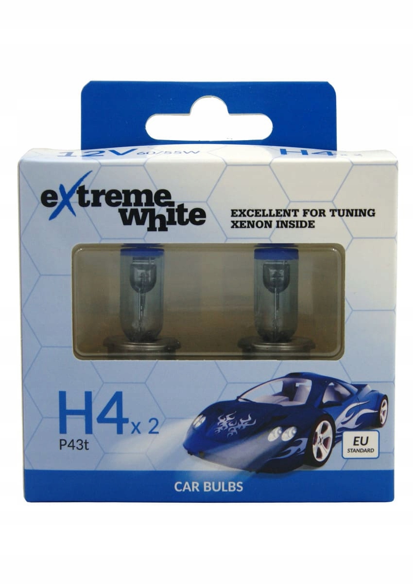 

Żarówki Bosma H4 60/55W Extreme White 12V 2SZT