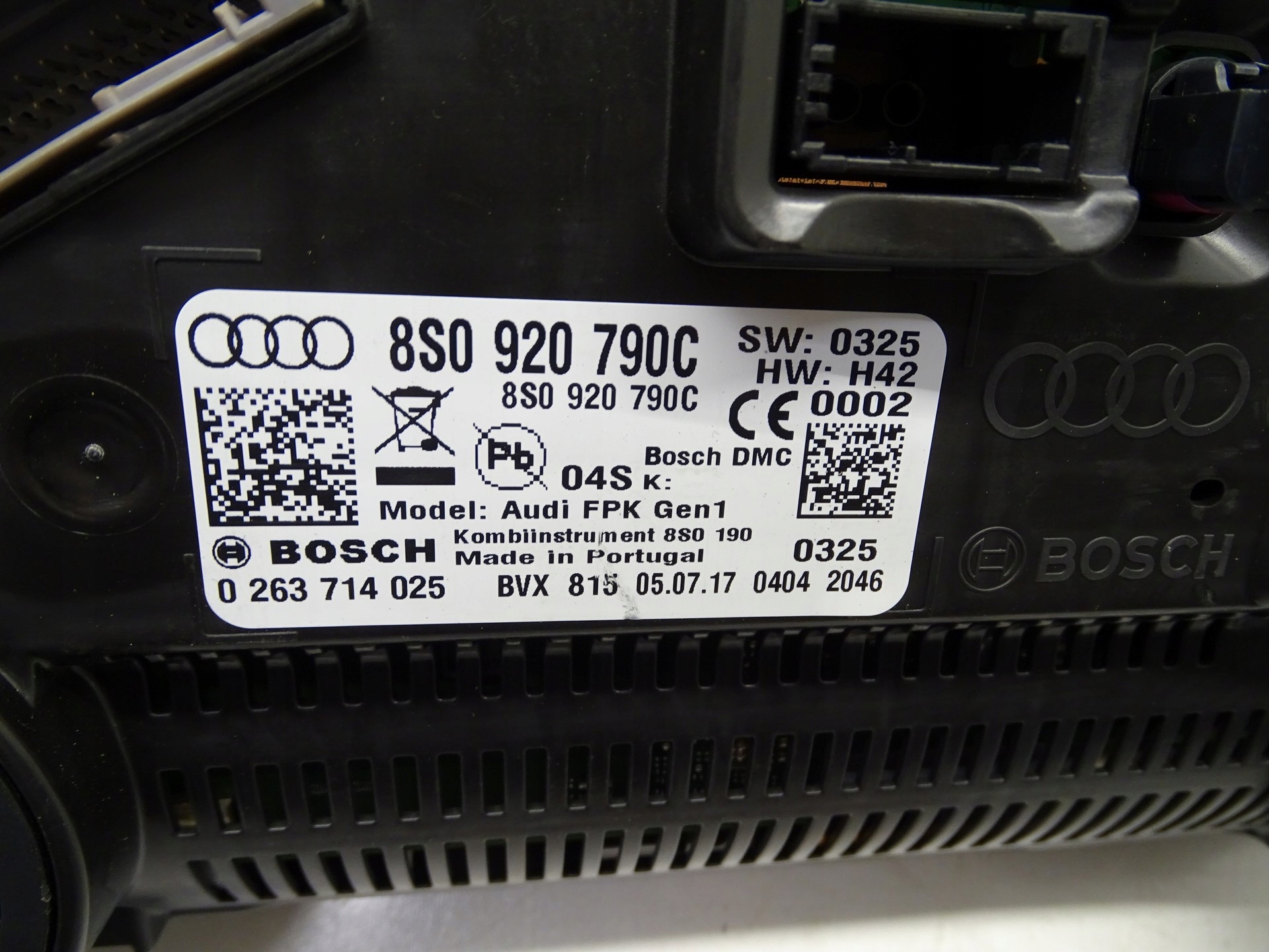 display dials dials AUDI TT 8S 8S0920790C UK