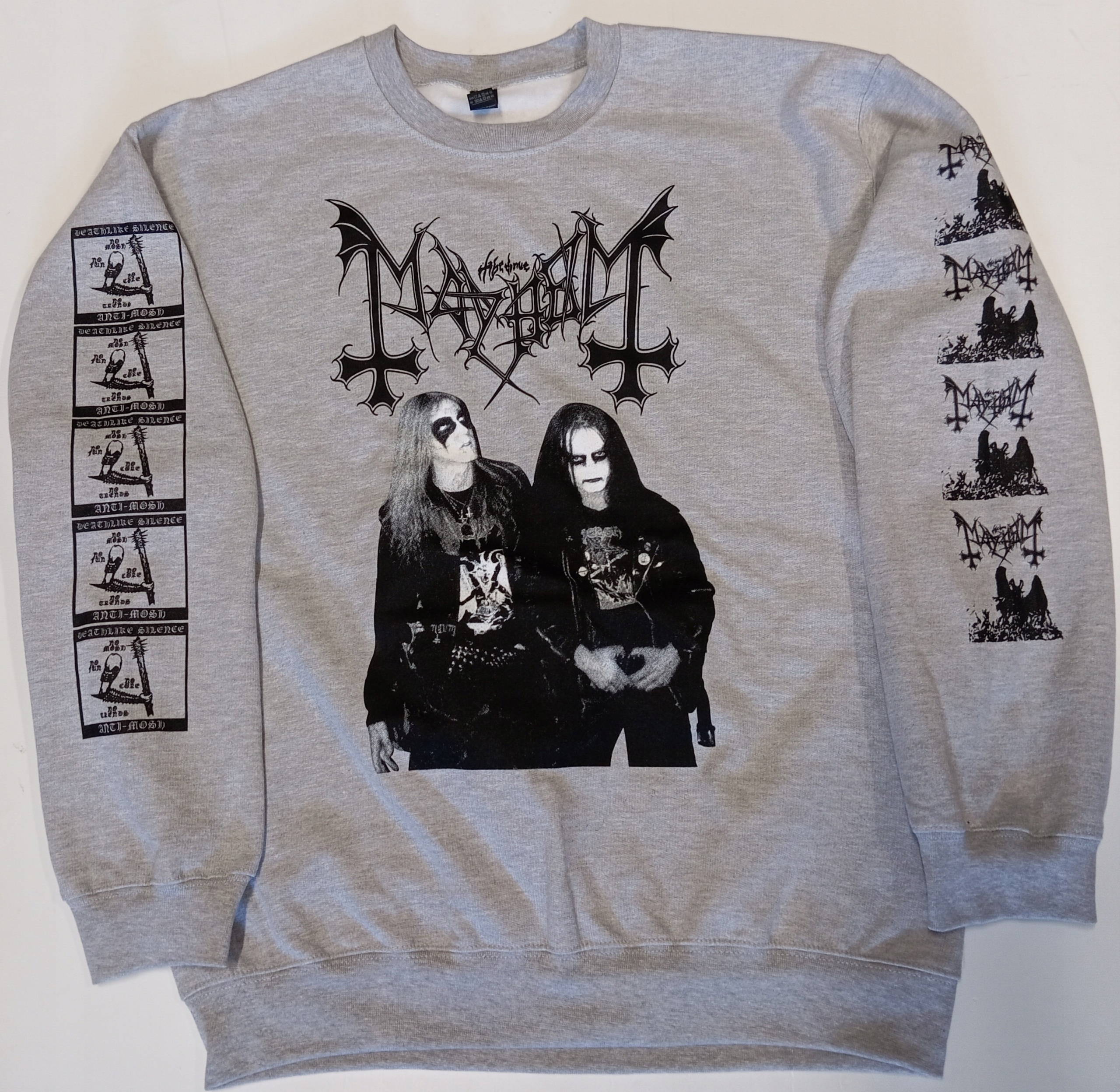 Mayhem Sweatshirt mikina šedá, velikost XL