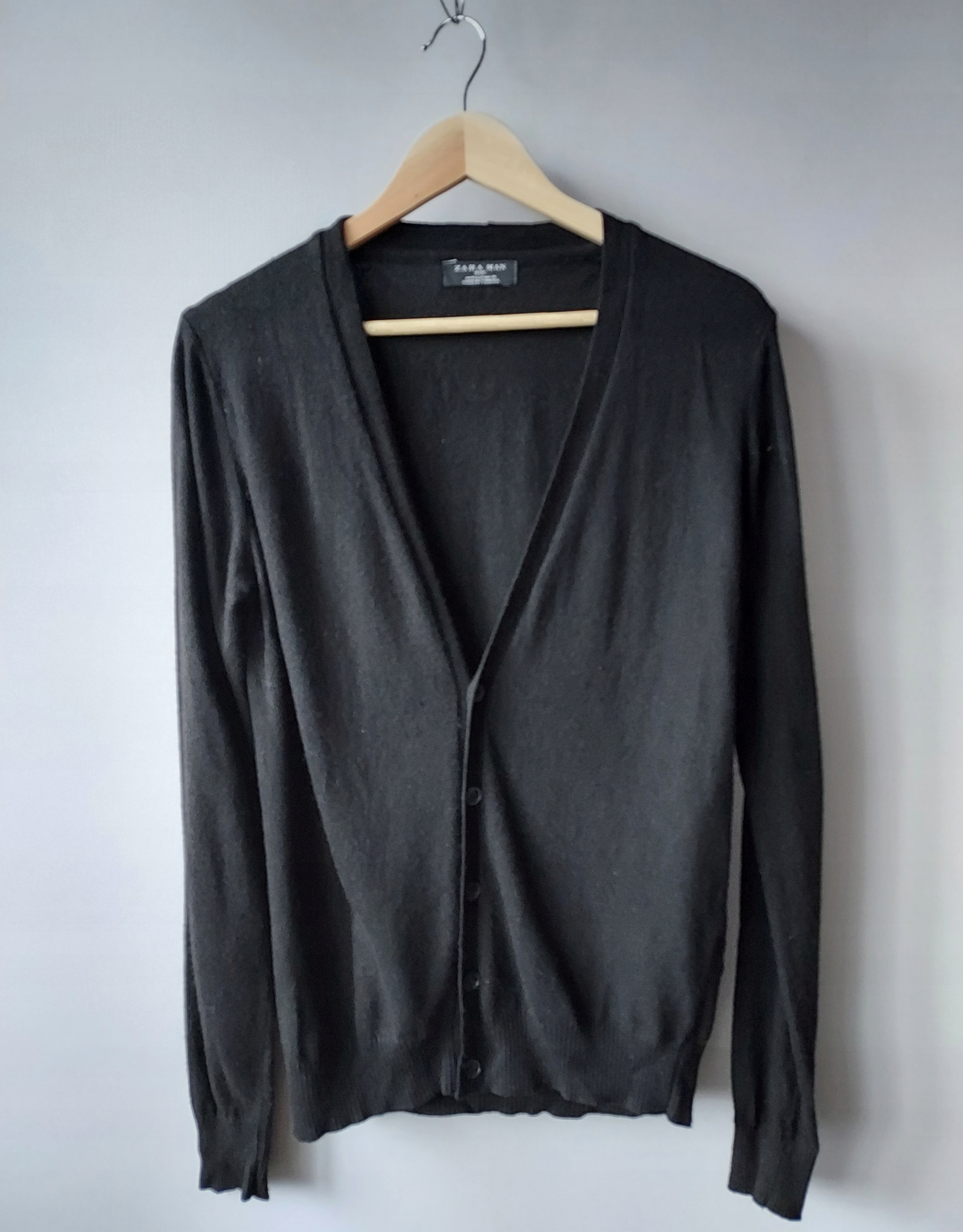 ZARA MAN czarny sweter rozpinany M • Cena, Opinie • Swetry