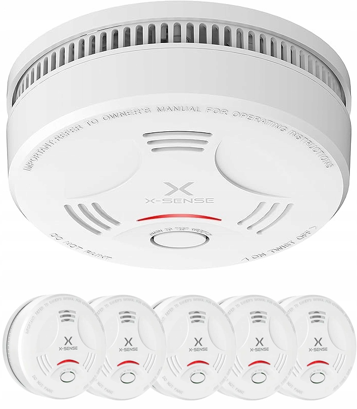 Dymový senzor Alarm Protipožiarny Led indikátor, X-sense SD11 5 kusov