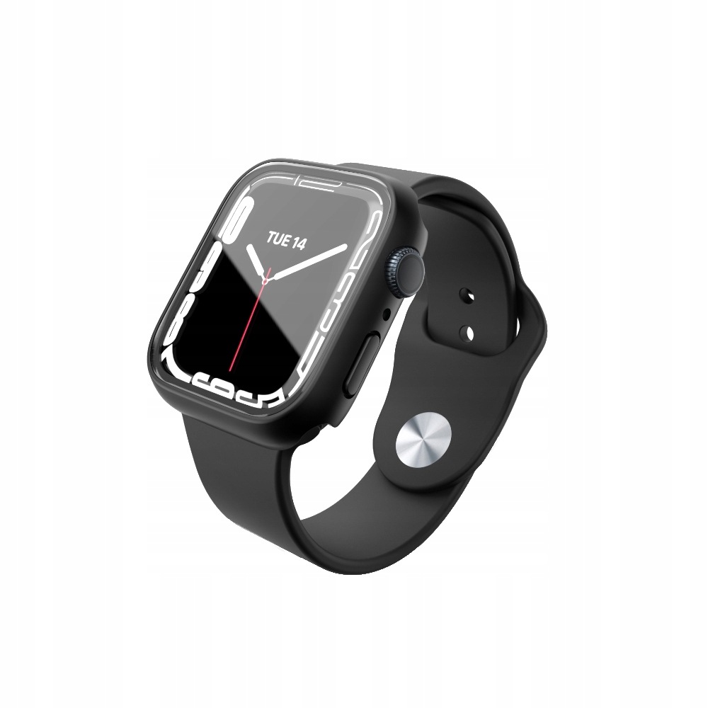 Pouzdro na hodinky Matná pancéřová krytka Odolná černá 41 mm