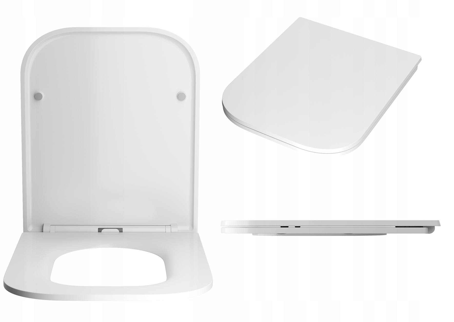 Wc Sedátko S Pomalým Sklápěním Wc Duroplast Slim S Odnímatelným Krytem