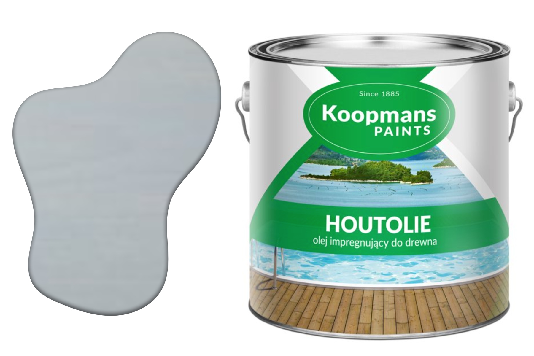 Impregnační olej Perkoleum Houtolie 040 chorvatský šedý 5 l Koopmans