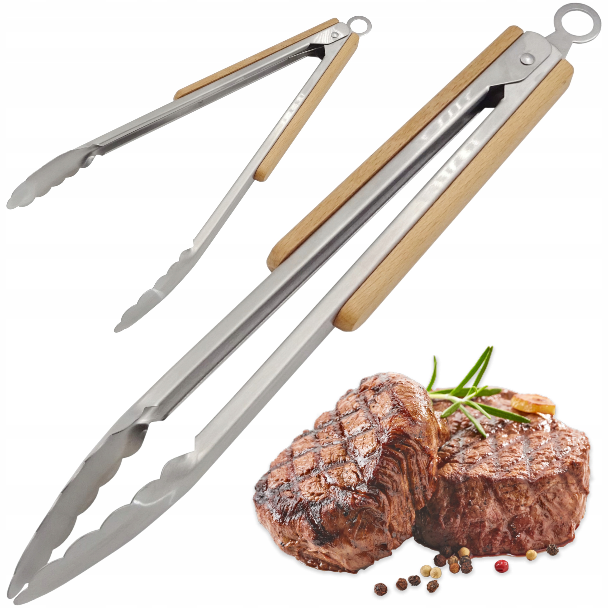 

Szczypce Do Grilla Kuchenne Grillowe Stalowe 34CM