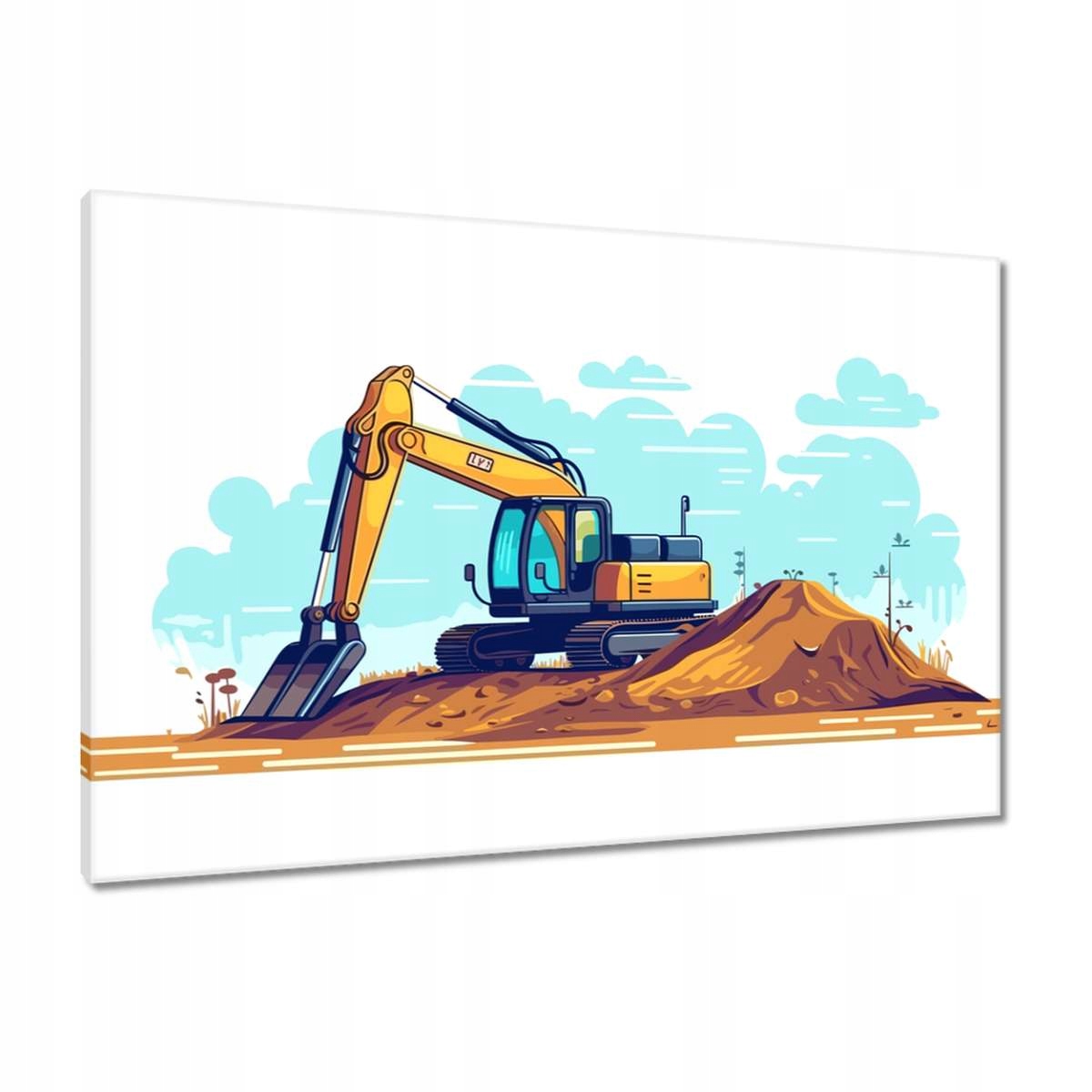 Obrazy 90x60 Velký bagr pro malého chlapce