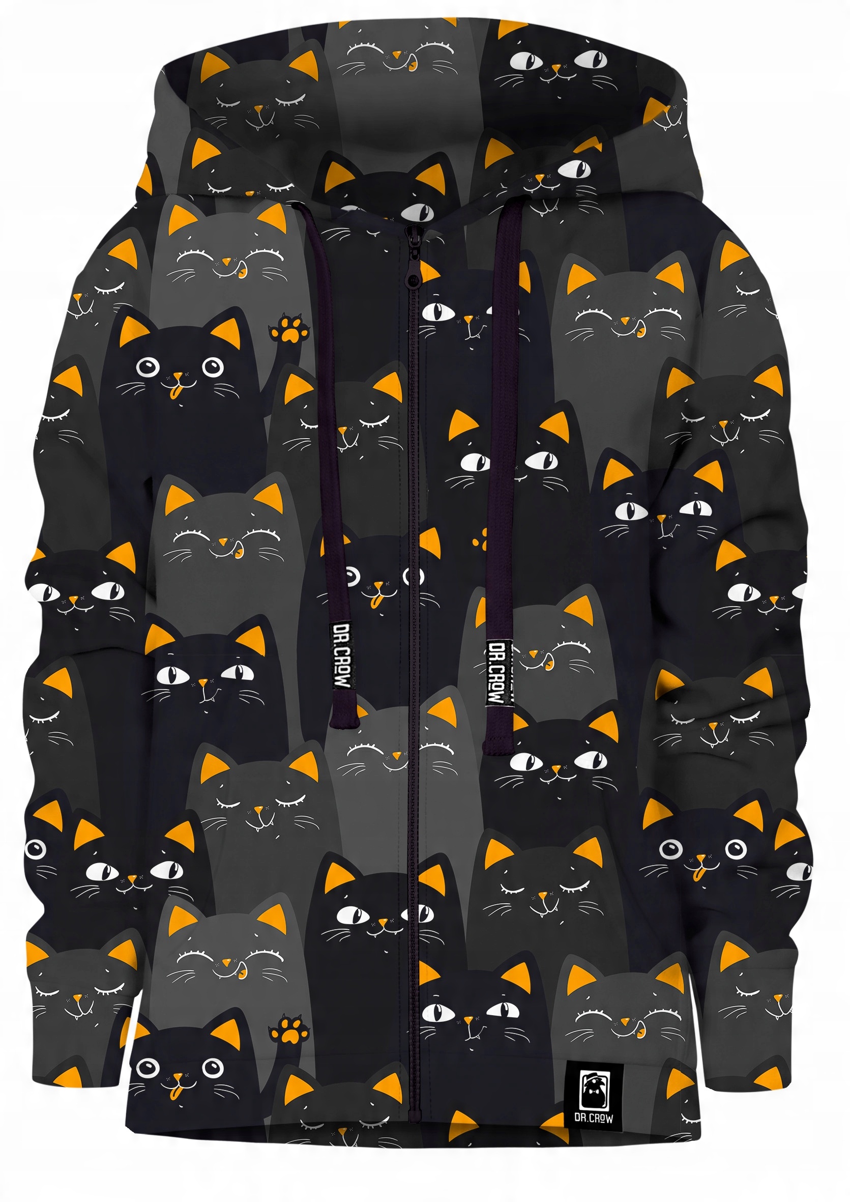

Dziecięca Bluza Rozpinana Dr.crow Cats Orange 116