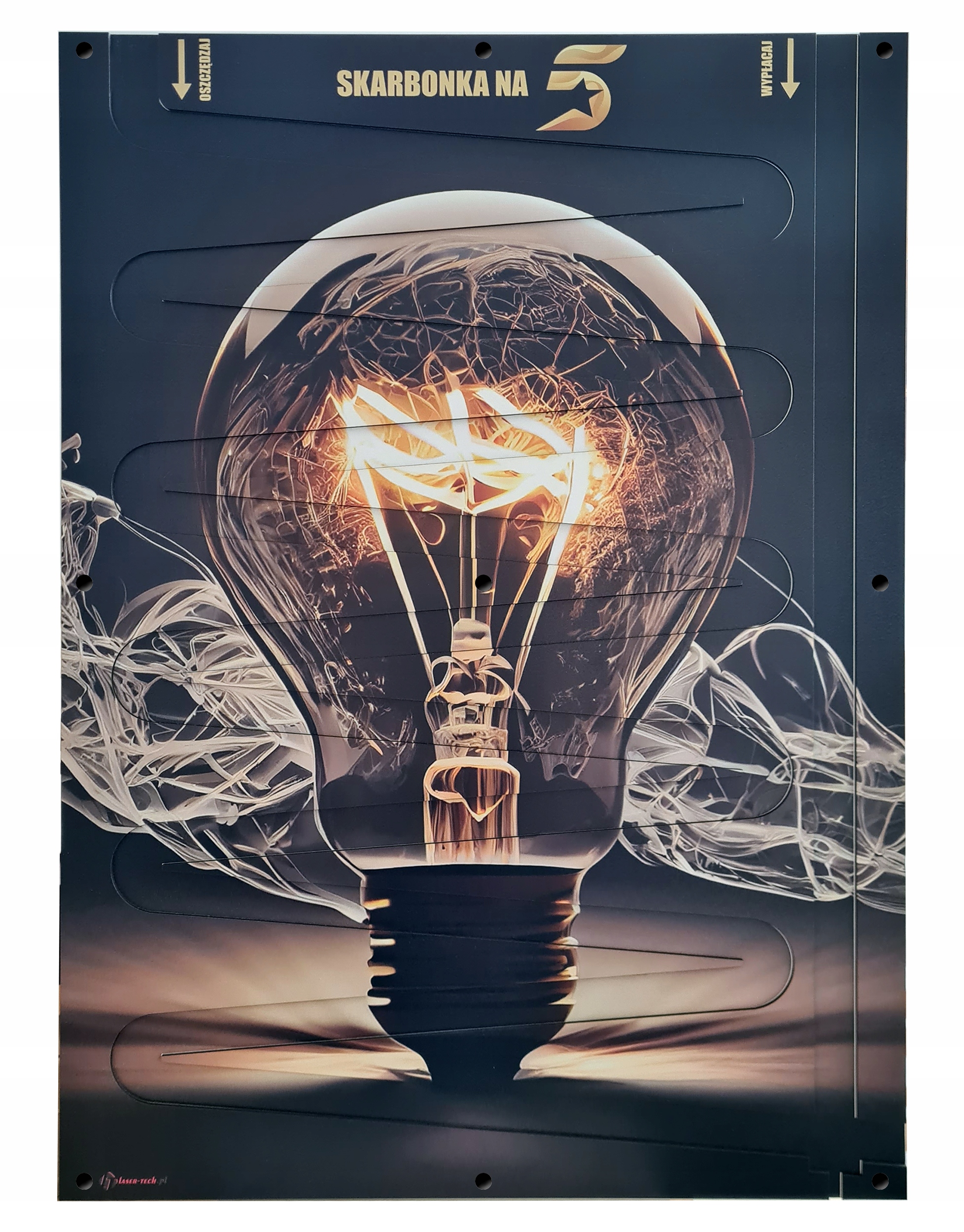 Pokladna Na Peníze Pro 5 Osob XXL nástěnná 50x70 cm dárek pro každou příležitost 5 Pln