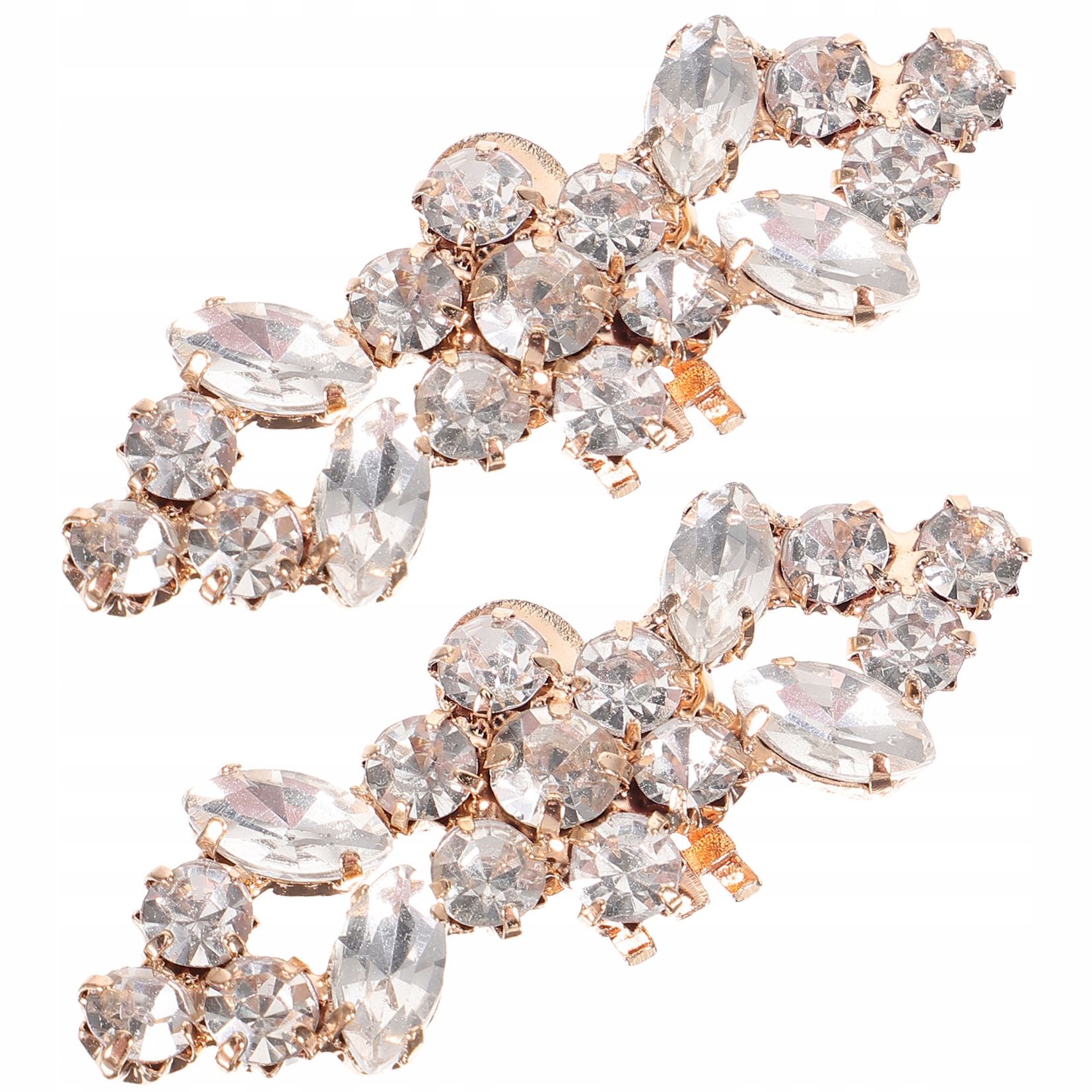 Fashion Rhinestone Buckle Boot Decor But 2 szt