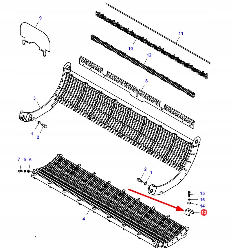 LA321835550 Mocowanie klepiska Producent części AGCO