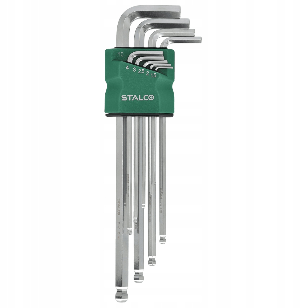 Imbusy Z Kulką Długie 1,5-10mm 9el. S-48366 Stalco