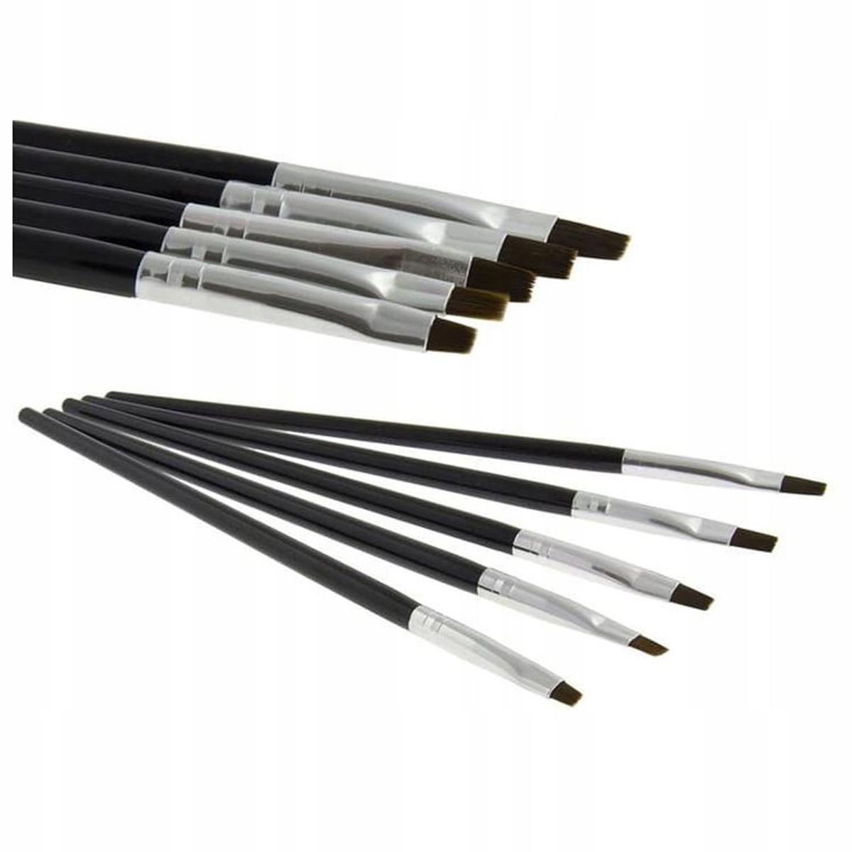 

Pędzelki do żelu zdobień zestaw 5szt. czarne